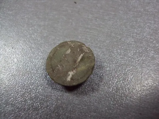 Камень жадеит зеленый хаки круглый для ювелирных изделий вес 1,53 г размер 5 х 14,5 мм №13259 Де купити