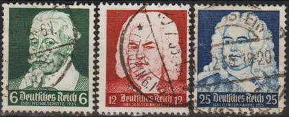фото, 1935 - Рейх - Композитори Mi.573-75 _3.0 €