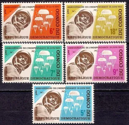фото, Конго Авиация Парашютист 1965