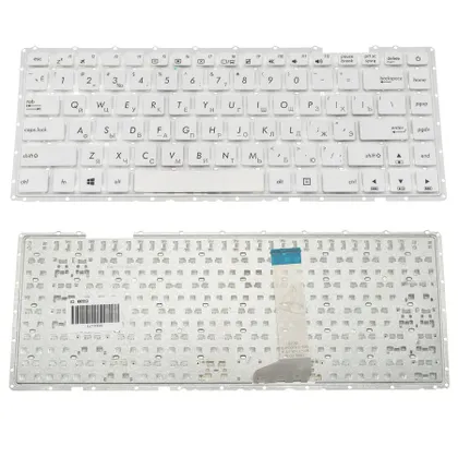 фото, Клавіатура для ноутбука ASUS (X442 series) rus, white, без фрейма
