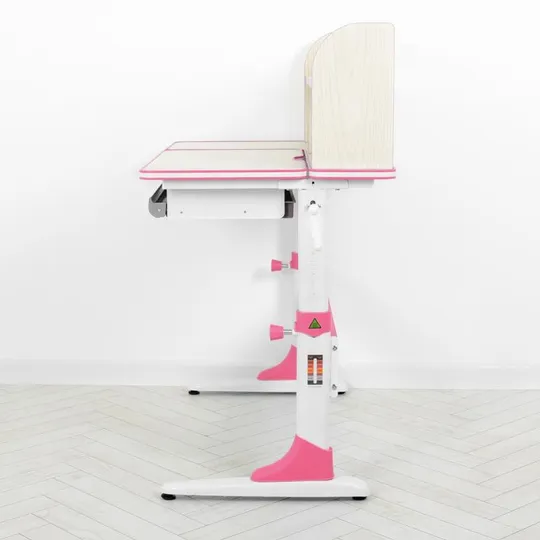 Детская Парта Bambi M 4804(W)-8, с надстройкой, выдвижной ящик, регулируемая высота (Розовый) З аукціону