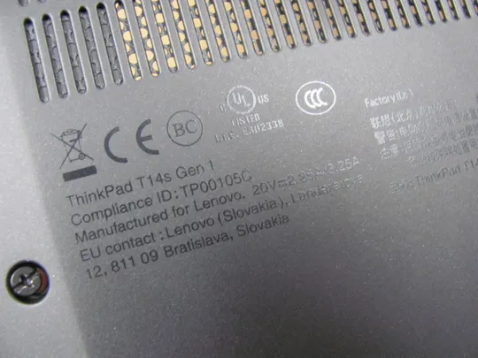 354-18 Кришка дно піддон корпуса для LENOVO ThinkPad T14S Gen 1  оригінал в Україні