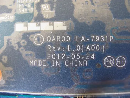 №68-1 материнська плата QAR00 LA-7931P для DELL PRECISION M4700 оригінал з Продаж