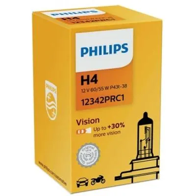 Автолампа Philips 12342PRC1 H4 12V 60/55W (2361) Ціна