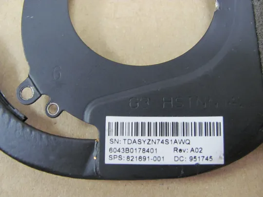 603-19 термотрубка охолодження  6043B0178401  821691-001  для HP EliteBook 820 G3  оригінал Де купити