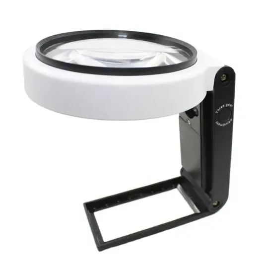 Купити Лупа складна ручна світлодіодна  10X 25X, 6 LED , 2UV (TH7018BD)