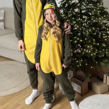 фото, Кігурумі дитяча костюм піжама Змія фліс зелена (розміри 110-128) 128