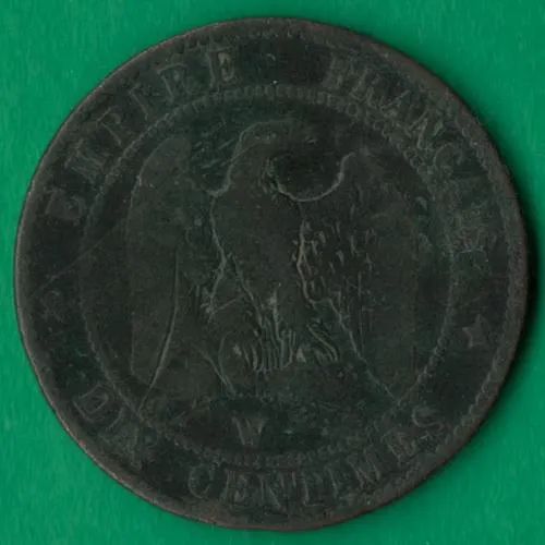 10 сантимів 1857 року W Франція [М] Ціна