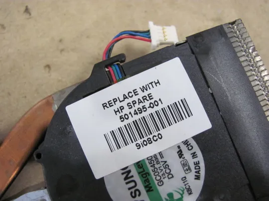 805-33 система охолодження 60.4Y815.002 501495-001  для HP EliteBook  2730P оригінал Де купити