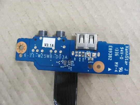 385-23 плата USB AUDIO 6-71-W25W8-D03A   для TERRA MOBILE 1547 1541  оригінал З аукціону
