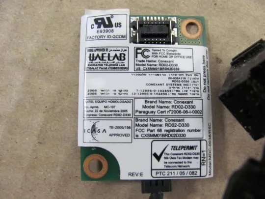 №369-14 Модем RD02-D330 з роз&#039;ємом LAN для ACER TRAVELMATE 6594 6594G оригінал Де купити