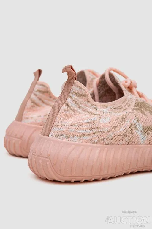 Кеди женские на шнурках 248R317-12, цвет Розовый Продаж