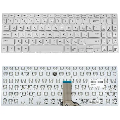 фото, Клавіатура для ноутбука ASUS (X530 series) rus, silver, без кадру