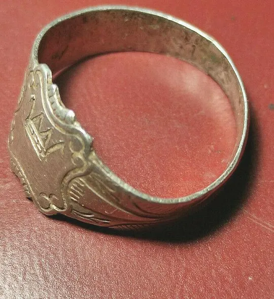 Купити Серебряное кольцо с короной 19 век Российская империя kf567 (Срібна каблучка з короною 19 століття