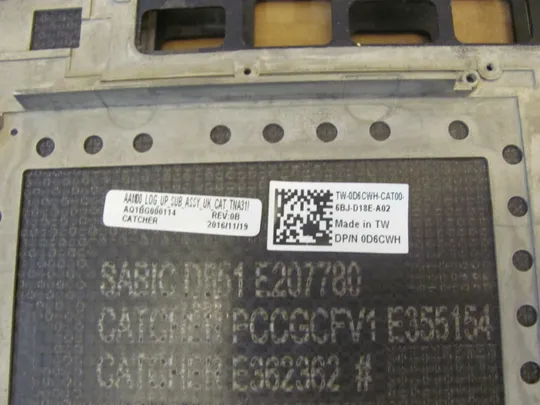 номер0913-9 Кришка панель палмрест AQ1U1000114 091Y20 0D6CWH AQ1BG000114  для Dell XPS 15 9560 Precision 5520 оригінал Торговий майданчик