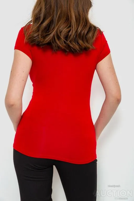 Футболка женская, цвет красный, 186R606 Продаж