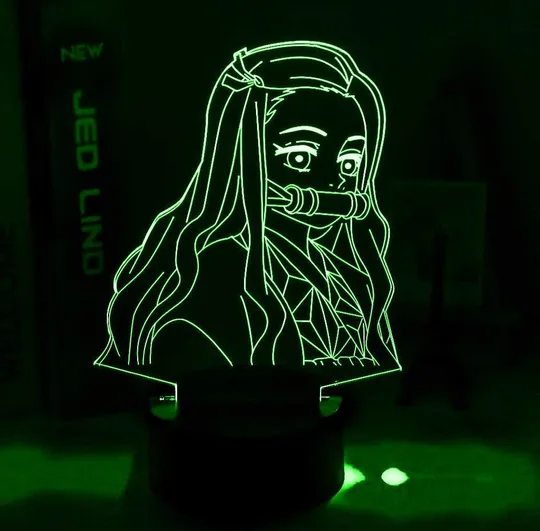 Акриловий світильник-нічник Nezuko Kamado 4 зелений tty-n002159 Ціна