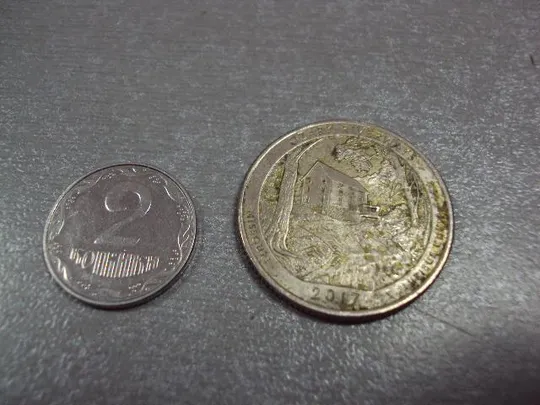 монета сша 25 центов 2017 р №7859 Ціна