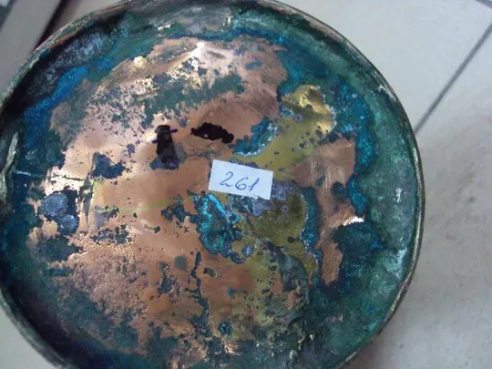 Кружка медь старая высота 11,5 см, диаметр 10,9 см №261 Характеристики