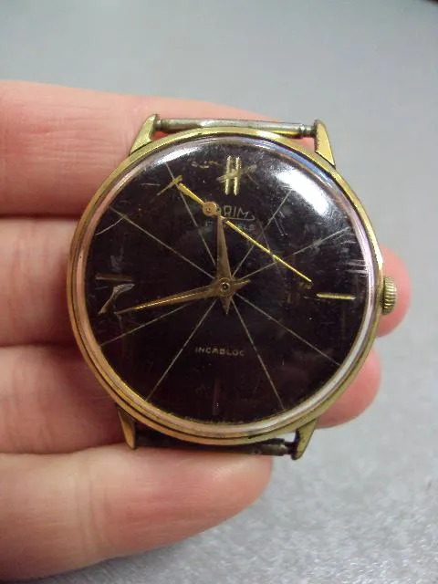 Купити Наручные часы Prim 17 камней Чехословакия корпус позолота Ау20 Prim Plaque G20 не на ходу №11975