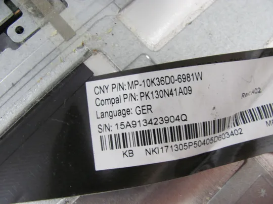 391-1 Кришка панель палмрест тачпад клавіатура AP154000900 для Acer Aspire E5-511 E5-521 E5-551 оригінал На торгах