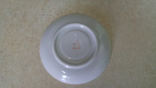 Блюдце дитяче Ведмедик на мотоциклі стара радянська порцеляна Дульово Вживане З аукціону