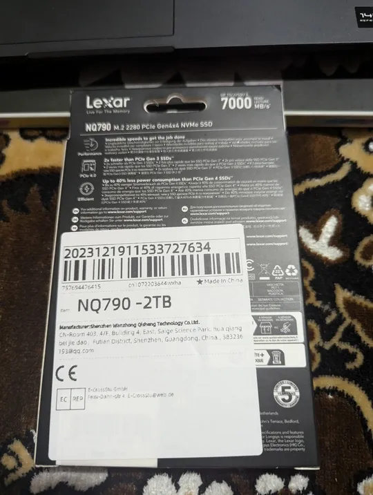 2TB Lexar NQ790 2000GB Gen4x4 SSD m.2 NVMe PCIe 4.0 2280 З аукціону