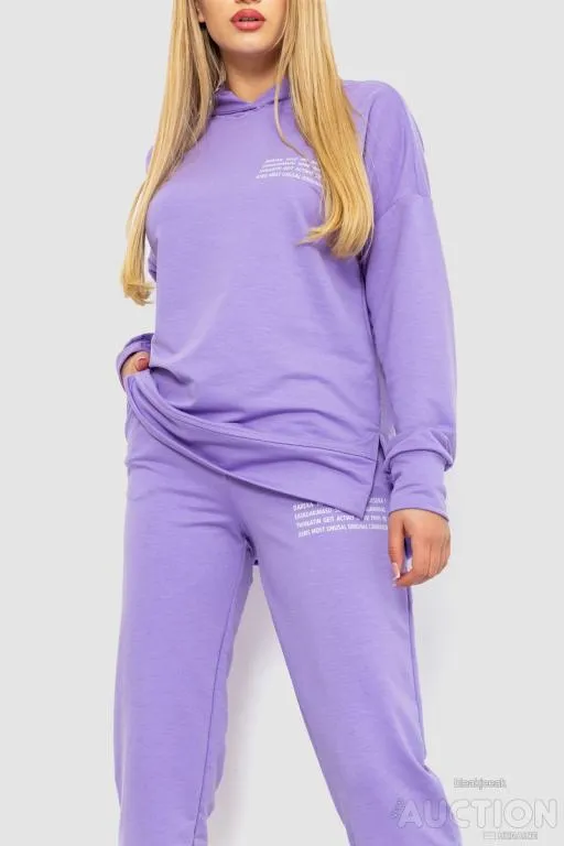 Купити Спорт костюм  женский, цвет сиреневый, 241R15133