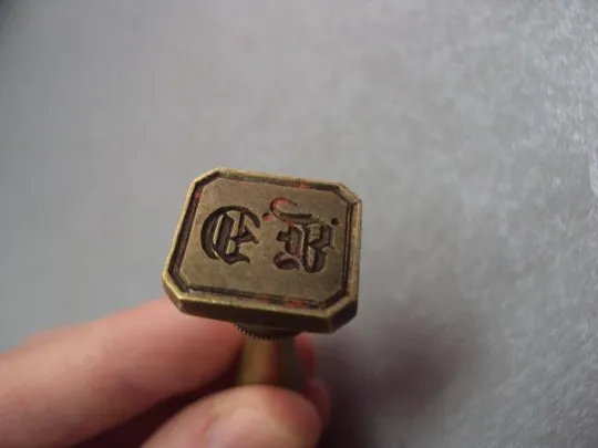 Купити Печатка печать бронза аббревиатура в готическом стиле готика длина 4 см №11740