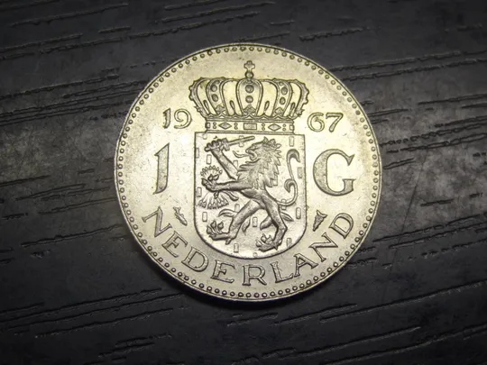 1 гульден Нідерланди 1967 нікель Ціна