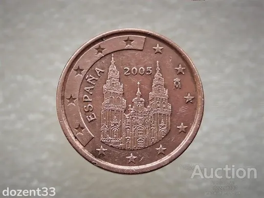 Купити 5 центів 2005 рік Мадрид Іспанія (863)