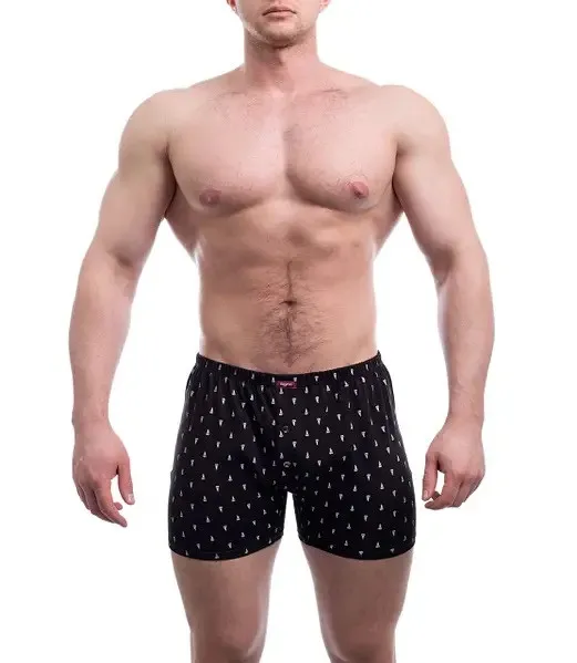 Чоловічі боксери облягаючі сімейні класика Bono облягаючі МО 000325 чорні, розмір 48 M 48 Ціна