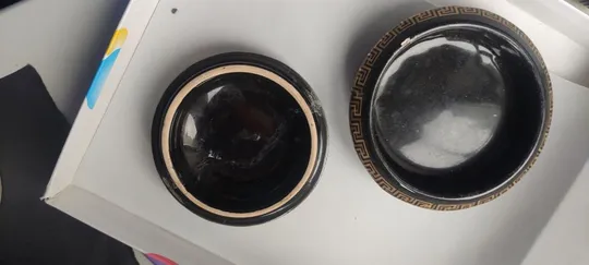 Керамический сосуд/баночка распись настоящим 24к золотом,ручная работа,Греция ft325 Де купити