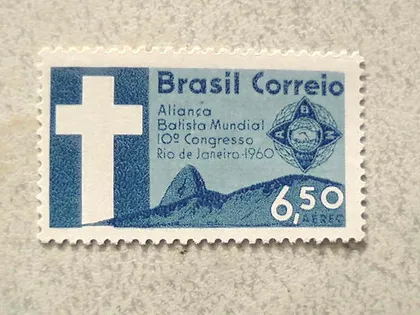фото, Поштова марка Бразилія 1960 рік **