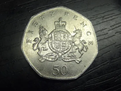 фото, 50 пенсів 2013 Британія  Крістофер Айронсайд