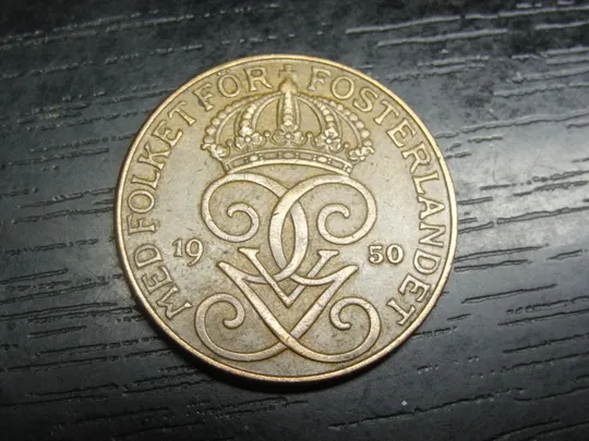 Купити 5 оре 1950 Швеція бронза