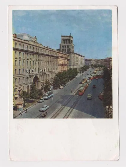 фото, ХАРКІВ - ХАРЬКОВ = ПЛОЩА ТЕВЕЛЄВА - ПЛОЩАТЬ ТЕВЕЛЕВА = ДМПК 1963 г. = чистая #