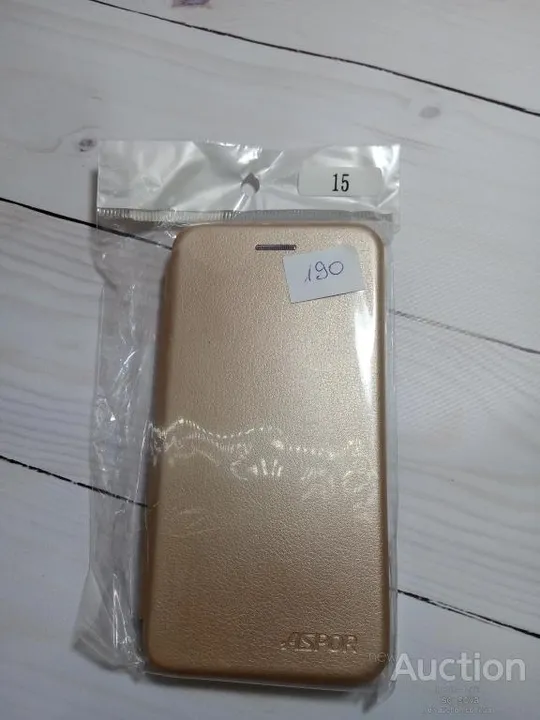 Чохол-книжка Aspor leather для Meizu 15  золотий Ціна
