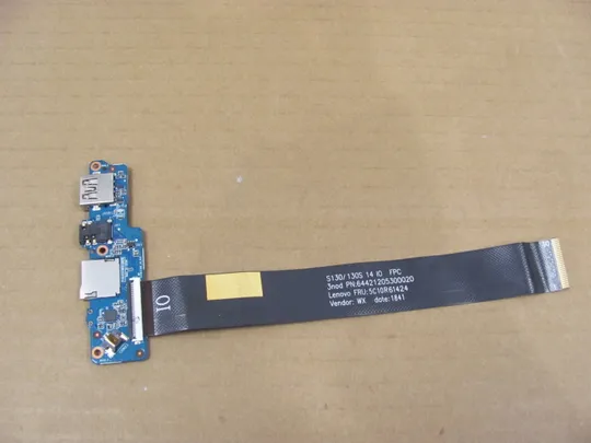 341-45 плата USB AUDIO SD 5C10R61424 5C50R61312  для  Lenovo Ideapad 130S-14IGM  120S-11IAP 120S-14IAP оригінал Ціна