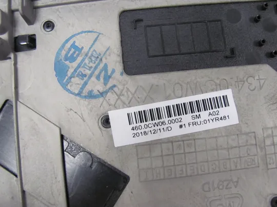 номер0251-15  Кришка панель палмрест 460.0CW06.0003 01YR481 для Lenovo Thinkpad T580 P52S оригінал На торгах