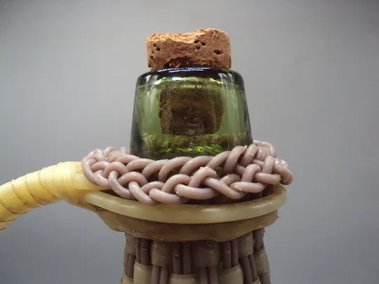 Бутль бутылка в оплетке бутыль оплетений бутель в оплетці высота 32,5 см №18654 З аукціону