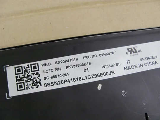 650-10 клавіатура робоча з підсвіткою 01HX599 01HX476 PK131693B40 для Lenovo Thinkpad T480 T470 A485 A475 оригінал Характеристики
