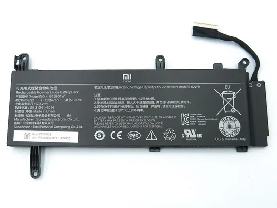 Купити Батарея G15B01W для Xiaomi Gaming Laptop 7300HQ 1050Ti 17502-AK (15.2V 3550mAh 54Wh)