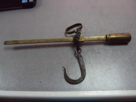 Весы безмен коромысло клеймо ТВК 1916 царизм латунь бронза длина 38,5 см (№40) №11564 Ціна