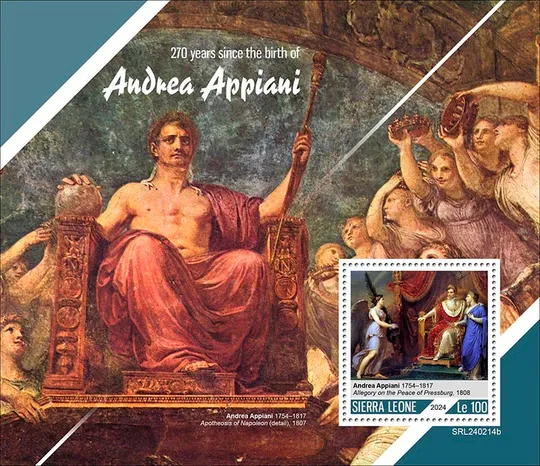 Купити Cьерра Леоне-Итальянский Художник-Андреа Аппиани-2024.Чистый полный красивый комплект.MNH.