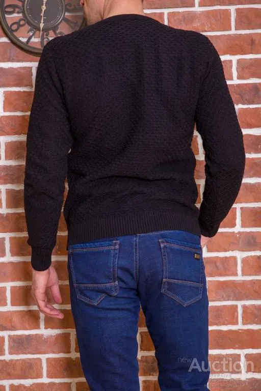 Свитер мужской, цвет черный, 161R708 З аукціону