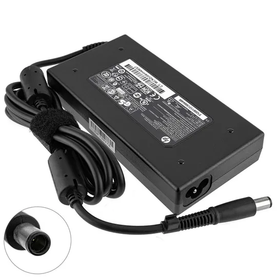 Купити Оригінальний блок живлення для ноутбука HP 19.5V, 6.15A, 120W, 7.4*5.0-PIN, 3pin, black, SLIM RECTANGULAR