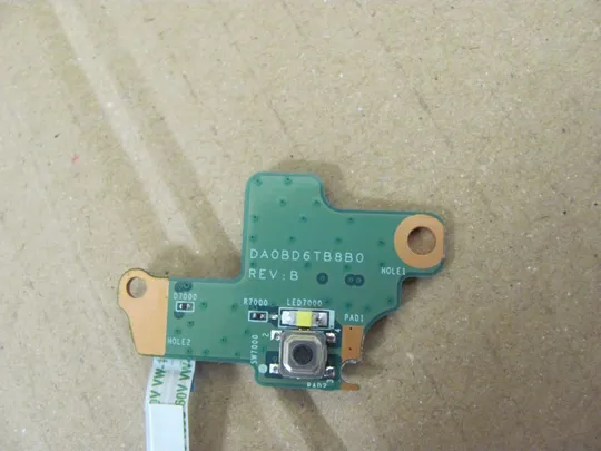 номер0314-10 плата кнопки вкл Кнопкова плата Кнопковий модуль Плата управління кнопками,  Плата кнопки живлення Laptop Power button board  DA0BD6TB8B0 для Toshiba Satellite PRO C70 C75 L70 L75 S70 S75 оригінал З аукціону