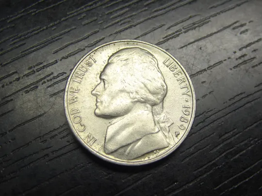 5 центів 1989 P США Ціна