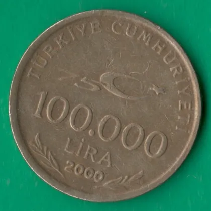 фото, 100000 лір 2000 року Туреччина [М]